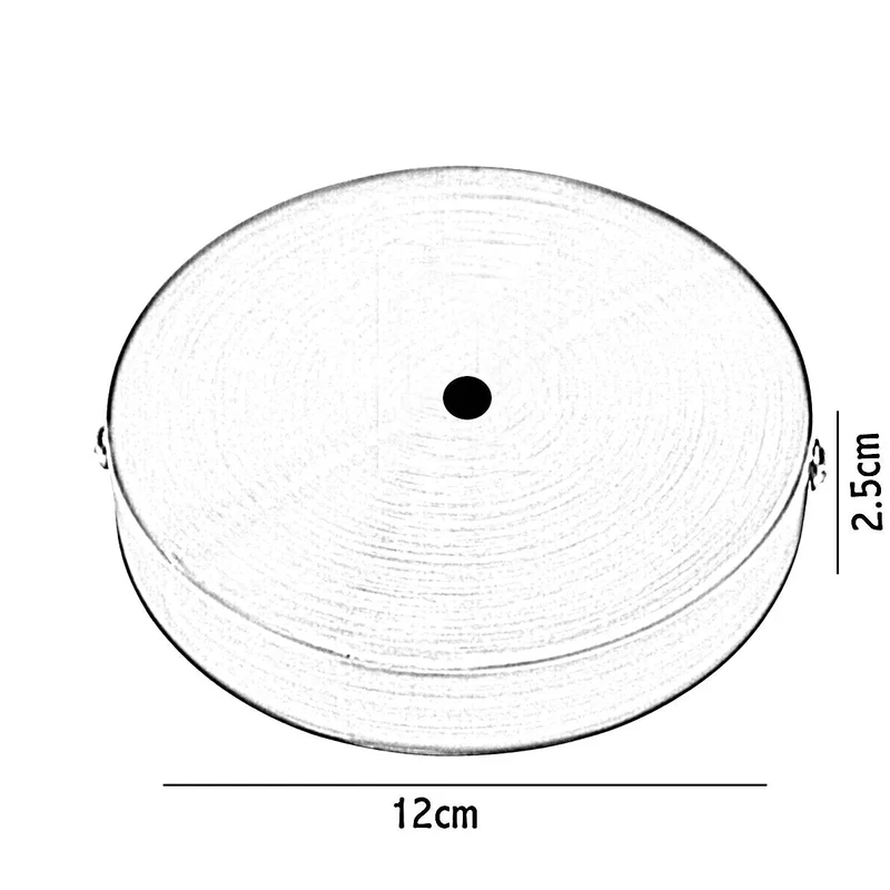 120 mm Einzelsteckdose Deckenrosette aus Kupfer~3680