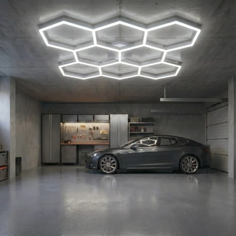 Hexagonale Beleuchtungsset | 8 Hexagone | 280W | 6000K | inkl. Zubehör