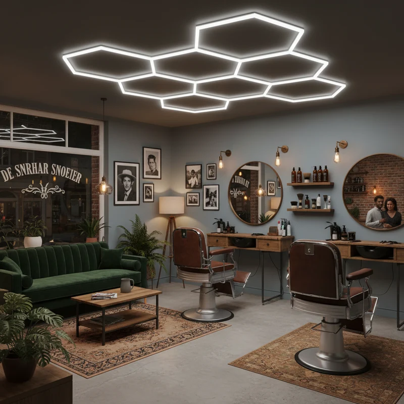 Hexagonale Beleuchtungsset | 8 Hexagone | 280W | 6000K | inkl. Zubehör