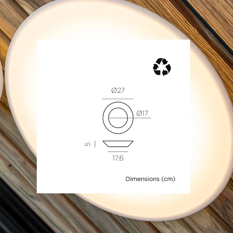 2er-Pack - WALLY DISK runde Wandleuchte mit Solarladung