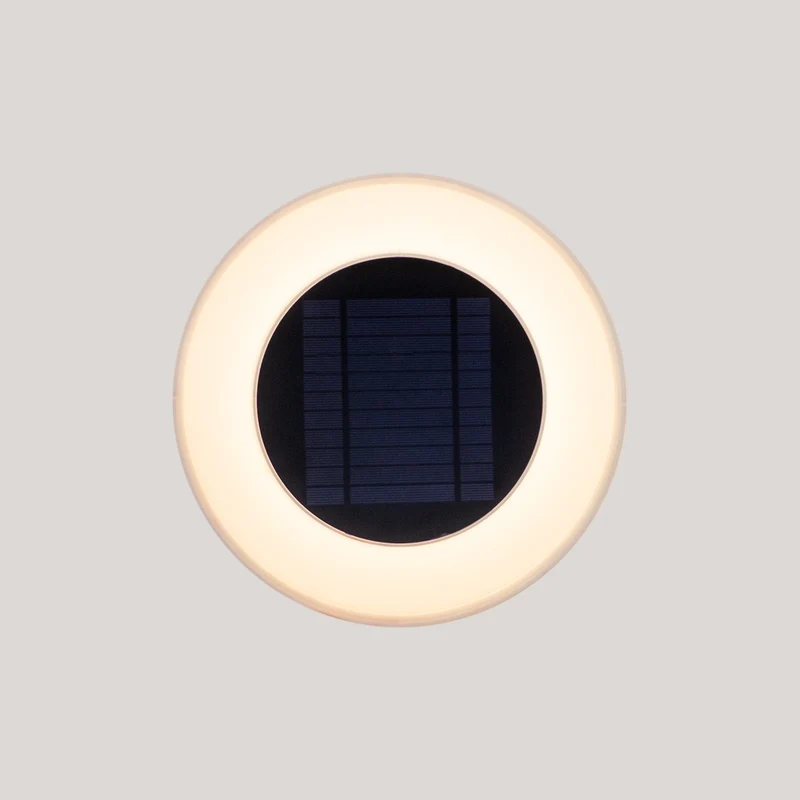 2er-Pack - WALLY DISK runde Wandleuchte mit Solarladung