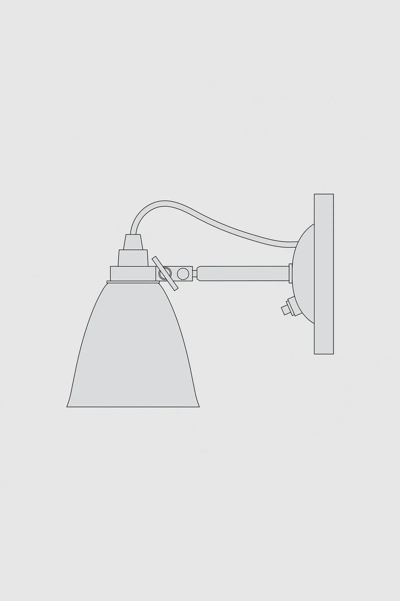 Hector Small Dome Wall Light Switched