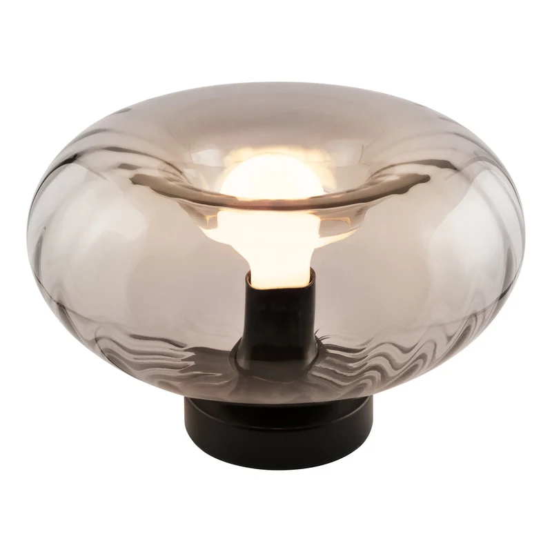 OSRAM DECOR Smoke Glass Tischleuchte E27 Schwarz