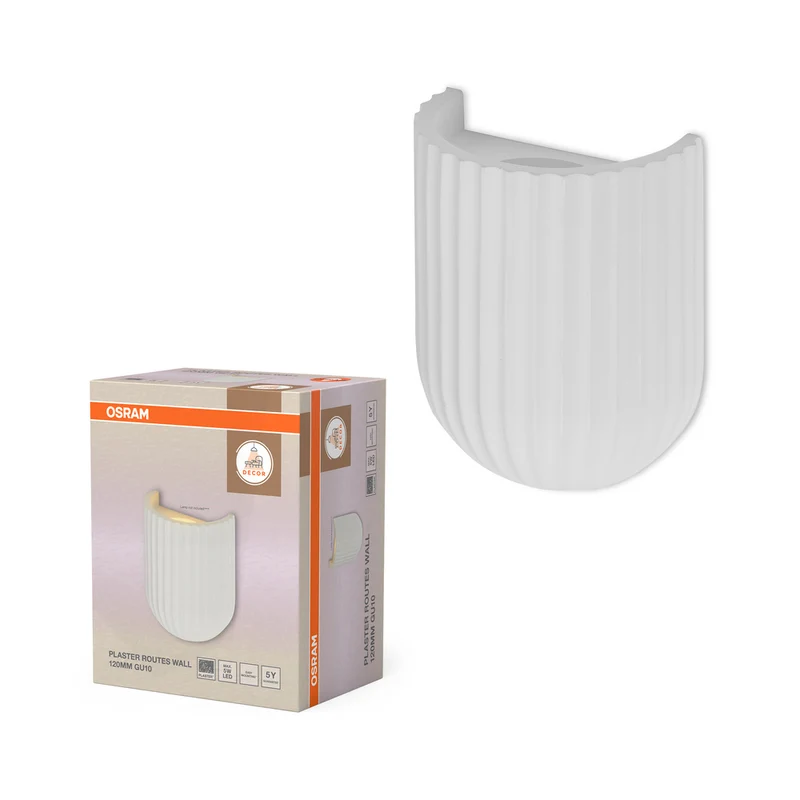 OSRAM DECOR Plaster Routes Wandleuchte 120 1xGU10 Weiß