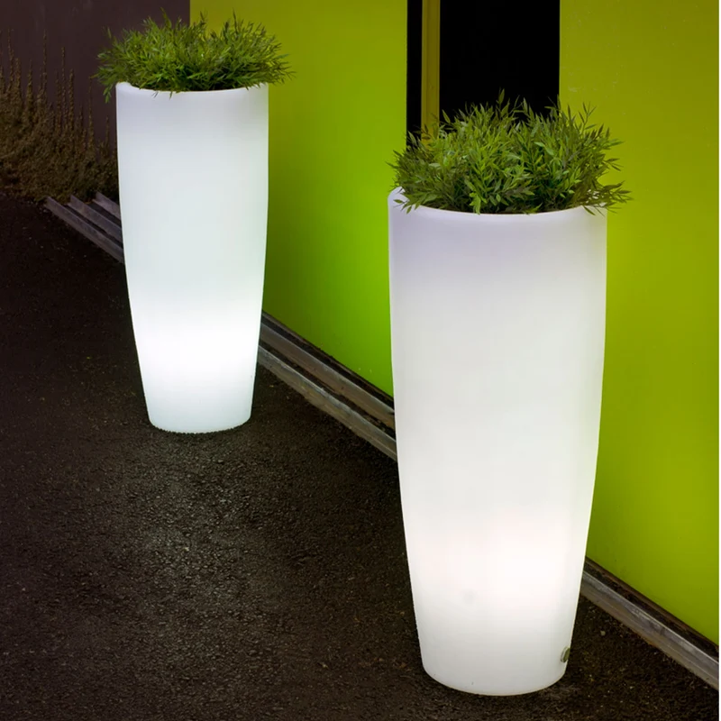 BUNTE BLUMENTÖPFE BAMBU 90 LICHT