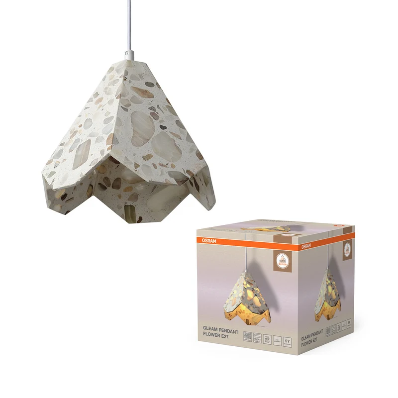 OSRAM DECOR Gleam Pendelleuchte Flower E27 Weiß