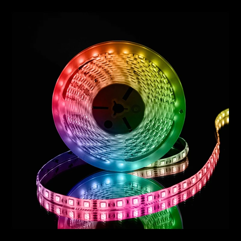 KOMPLETT LED-Streifen RGB | 5Mtr | 60 LEDS | inkl. Fernbedienung