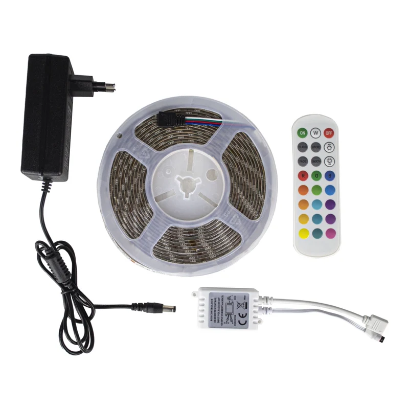 KOMPLETT LED-Streifen RGB | 5Mtr | 60 LEDS | inkl. Fernbedienung
