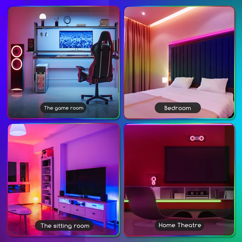 KOMPLETT LED-Streifen RGB | 5Mtr | 60 LEDS | inkl. Fernbedienung
