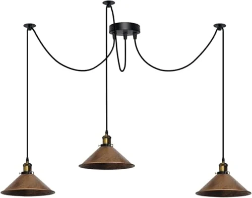 Pendelleuchte Industrial Metall Kegelschirm~3597