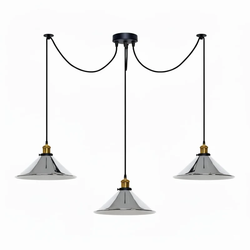Pendelleuchte Industrial Metall Kegelschirm~3597