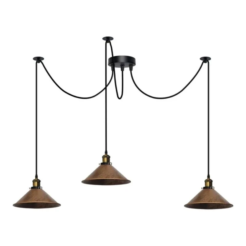 Pendelleuchte Industrial Metall Kegelschirm~3597