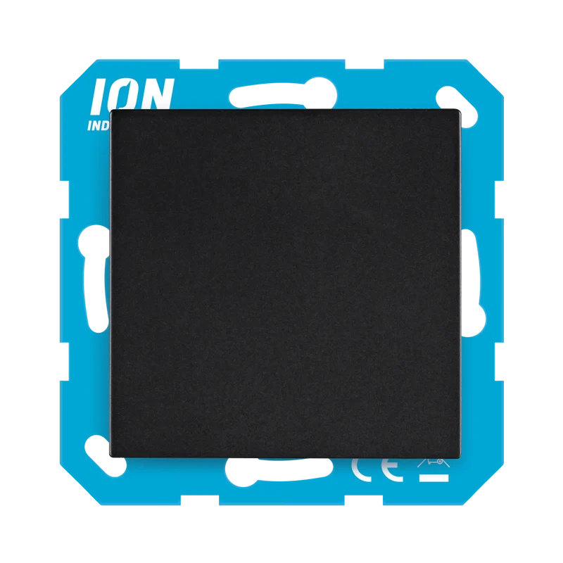 iON industries Blankoplatte | E1 | Mattschwarz