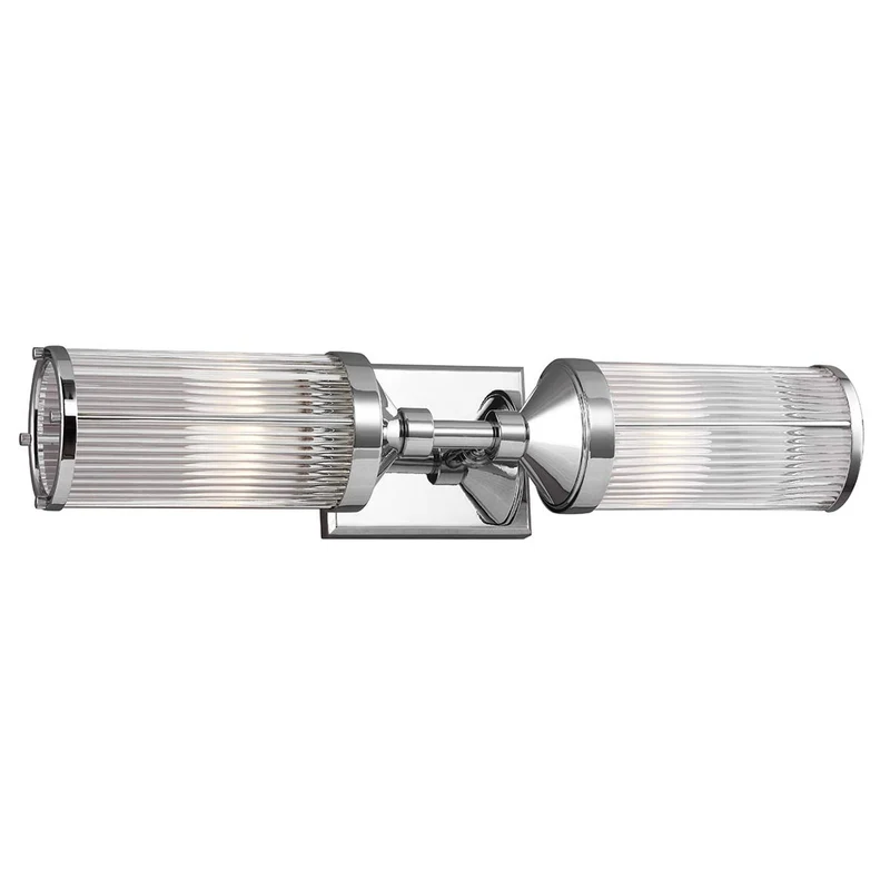 Wandleuchte Paulson 2-flammig IP44 Chrom