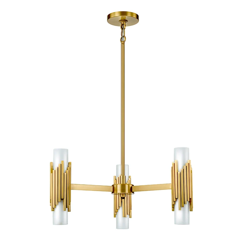 Kronleuchter Marvele 6-flammig Messing Ø 66cm