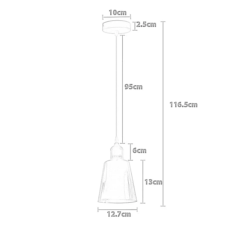 Moderne Mug-förmige Pendelleuchte E27 Hängelampe ~3587
