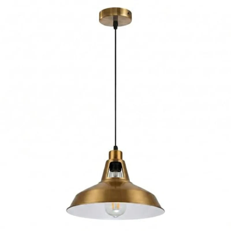 Retro Industrial Pendelleuchte mit 30cm Metall-Schirm ~3567
