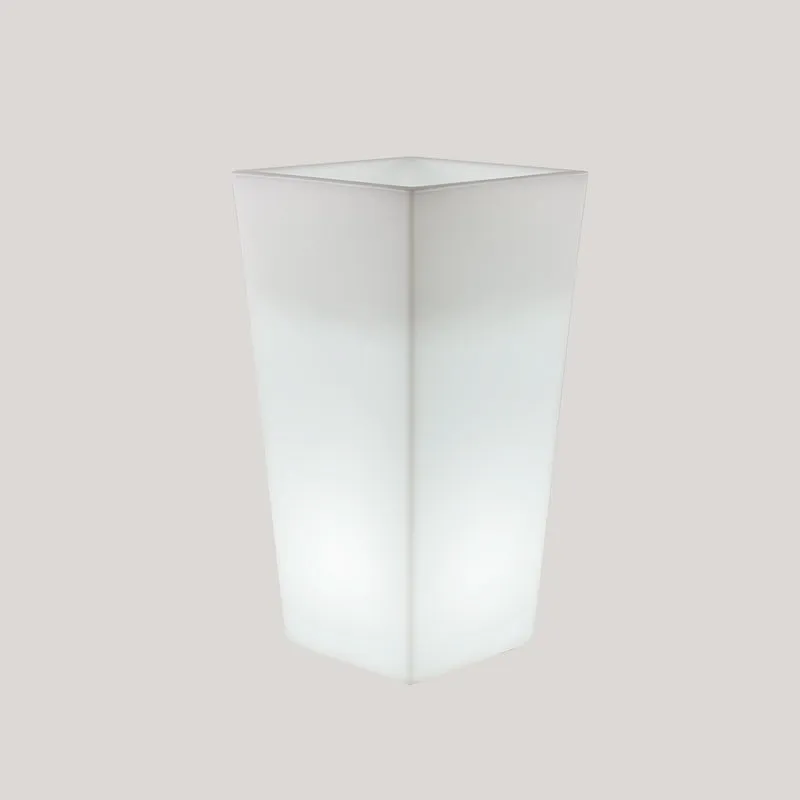 BLUMENKASTEN QUADRATISCH MIT LICHT MELISA 50