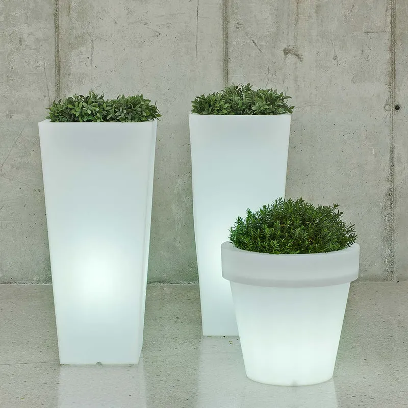 BLUMENKASTEN QUADRATISCH MIT LICHT MELISA 40