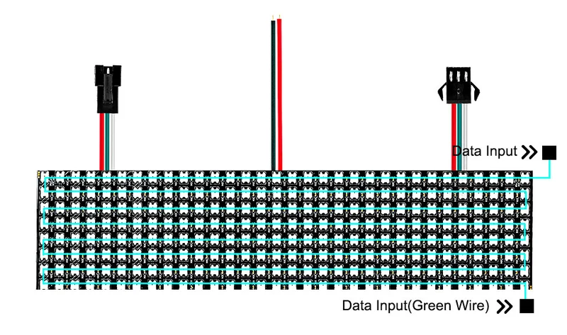 WS2812B RGB LED Panel 256 Pixel 5V