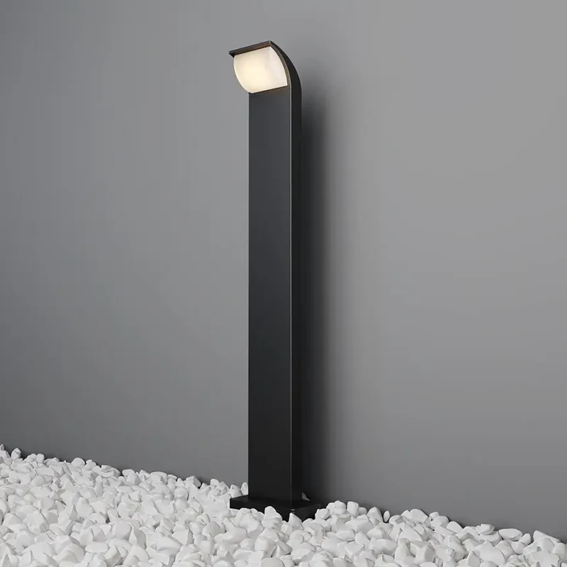 Landschaftsleuchte – Graphitfarbenes Aluminium-Kunststoff, 7 W Leistung, IP65 Schutzart, 80 cm Höhe - Stock | Maytoni