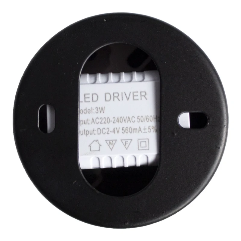 LED-Treppenbeleuchtung - Wandleuchte Einbau rund | Weiß | Ø60mm | 3Watt | 3000K.