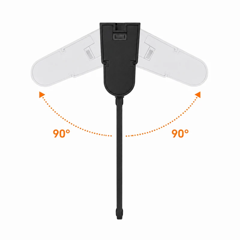 Notbeleuchtung MIRA | Schwarz | 3,5W | IP20 | Enthält 4x Symbole