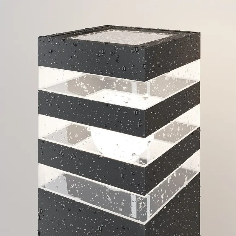 Landschaftsleuchte – Schwarzes Finish, Aluminium Gehäuse, 1× E27 Fassung, Höhe 61 cm - Unter den Linden | Maytoni