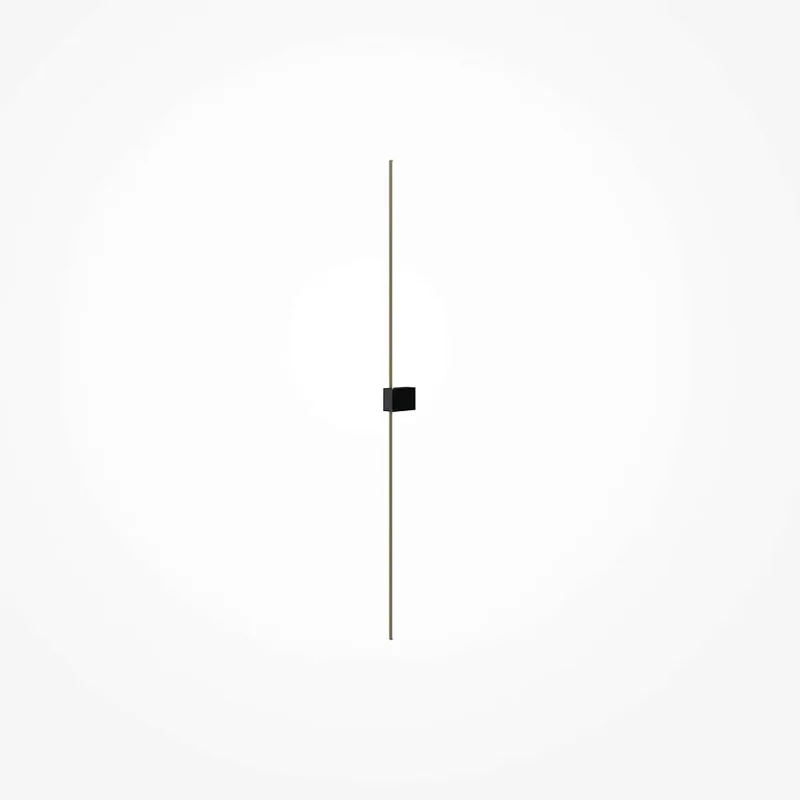 Wandleuchte – Schwarzes Aluminium, 12 W Leistung, Warmweiß, 104,9 cm Höhe - Pars | Maytoni