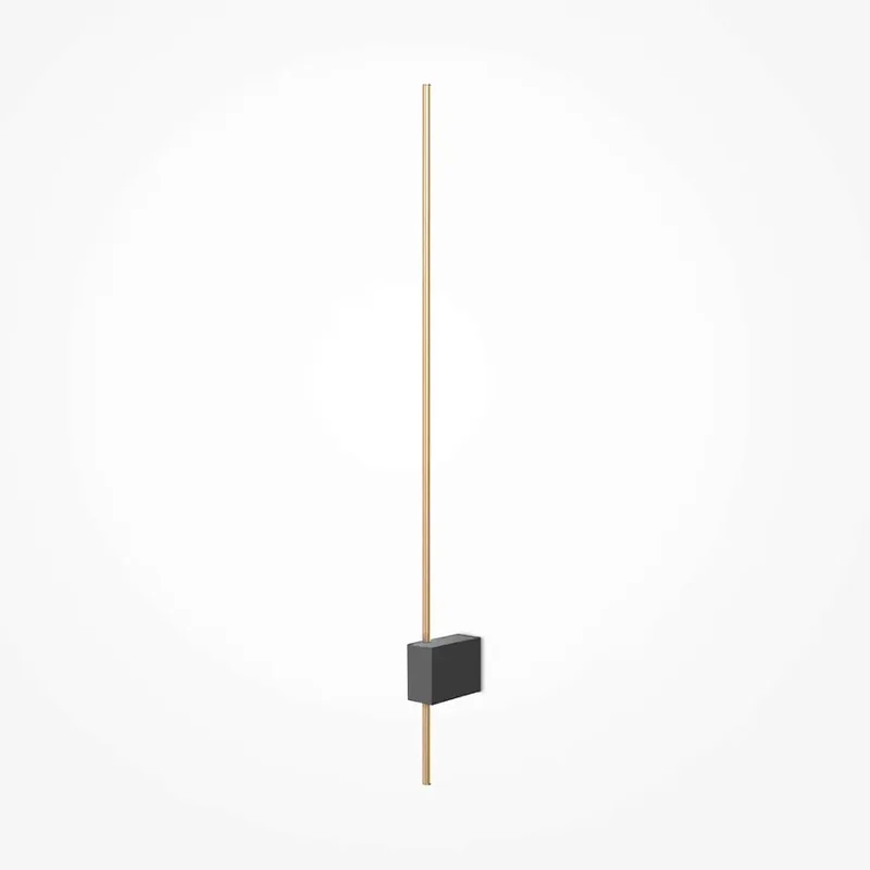 Wandleuchte – Schwarzes Aluminium, 6 W Leistung, Warmweiß, 62,3 cm Höhe - Pars | Maytoni
