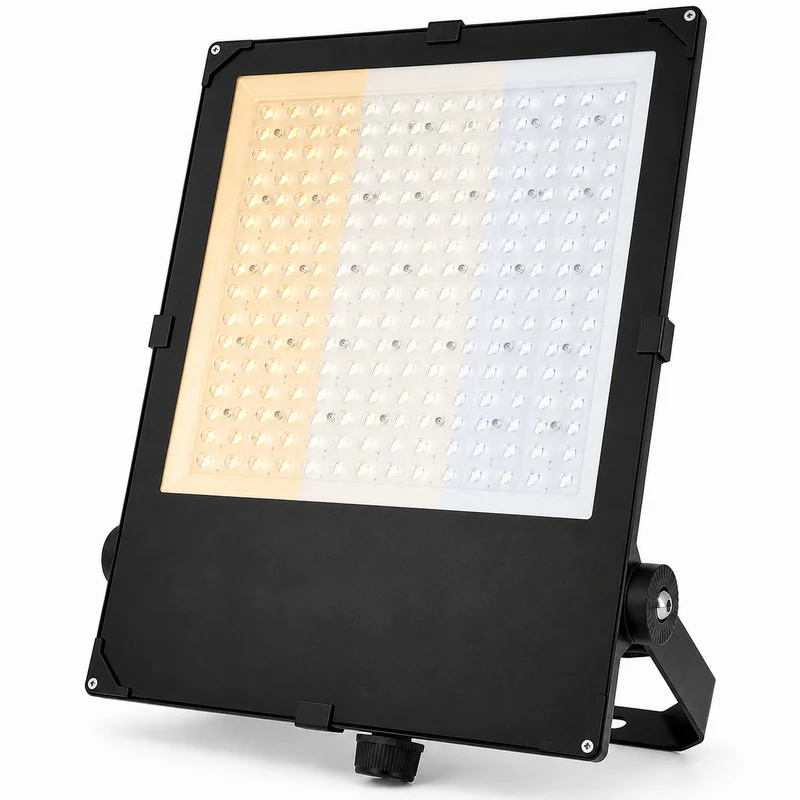 LED Industrielle Bauleuchte | Aurus | 180W, 240W, 300W Schalter | Schwarz | CCT Lichtfarbe einstellbar