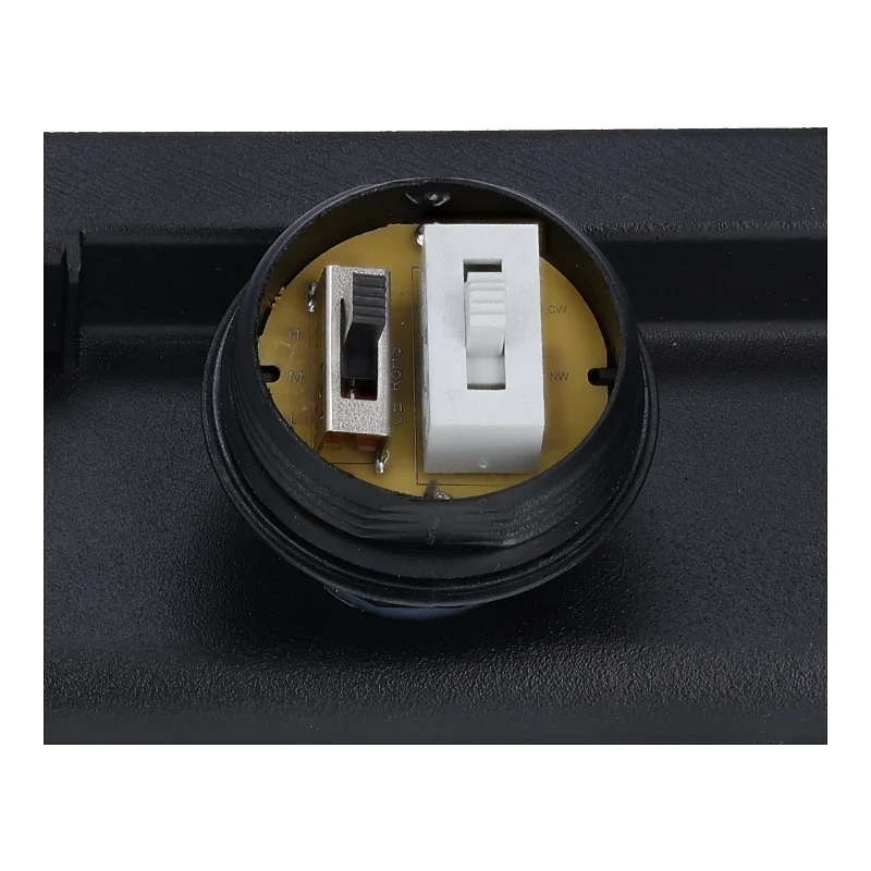 LED Industrielle Bauleuchte | Aurus | 100W, 80W, 60W Schalter | Schwarz | Einstellbare Lichtfarbe