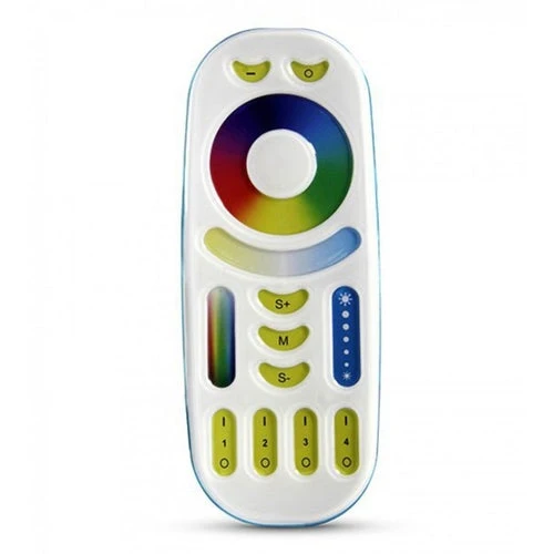 6-teiliges LED-Bodenstrahler-Set (GU10, quadratisch) mit RGBCCT-Lichtquelle und Fernbedienung, Edelstahl, Schutzart IP66