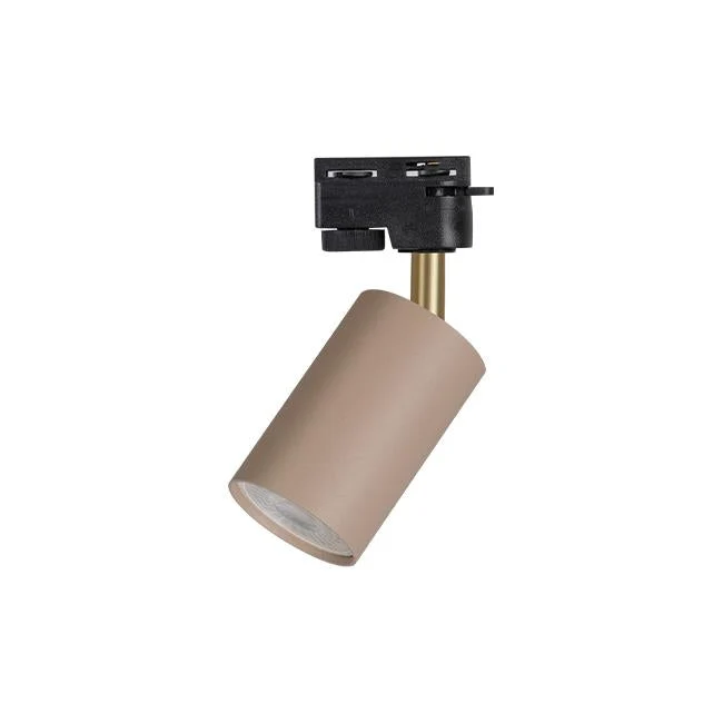 LED 1-Phasen-Schienenstrahler | Beige & Gold | GU10 Fassung | 55mm | BARDO