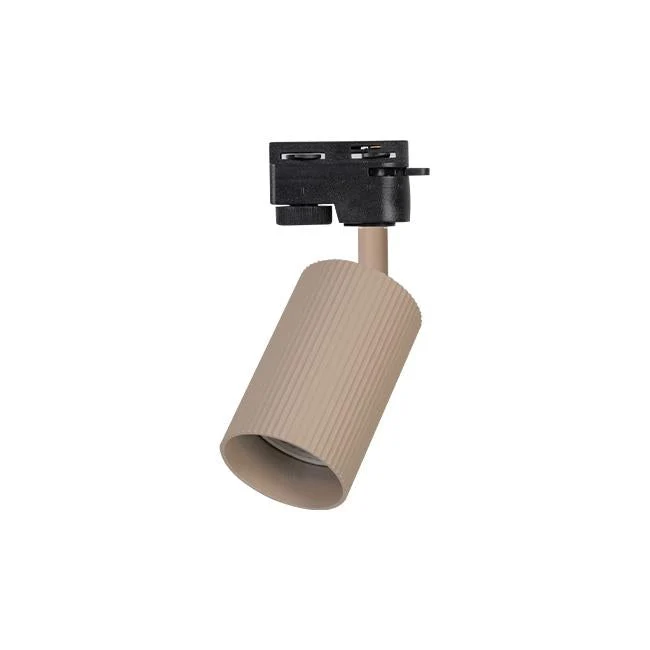 LED 1-Phasen-Stromschienenstrahler | Beige | GU10 Fassung | 55mm | LUCERNO