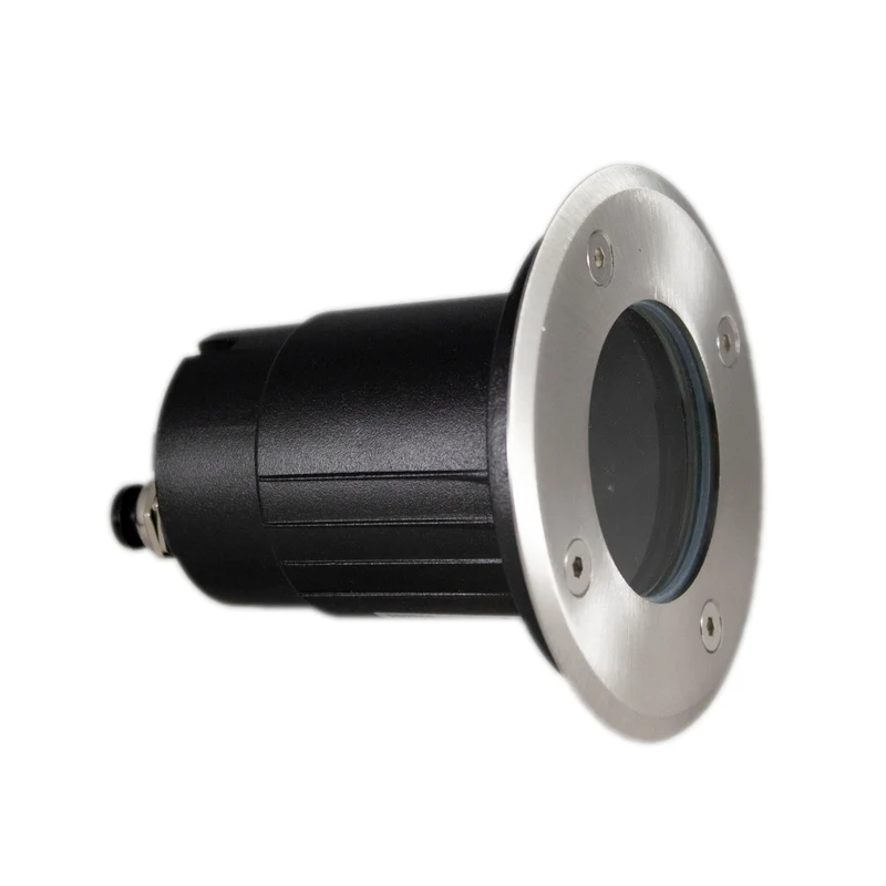 8-teiliges LED-Bodenstrahler-Set (GU10, rund) mit RGBCCT-Lichtquelle und Fernbedienung, Rhodos-Edelstahl, IP66