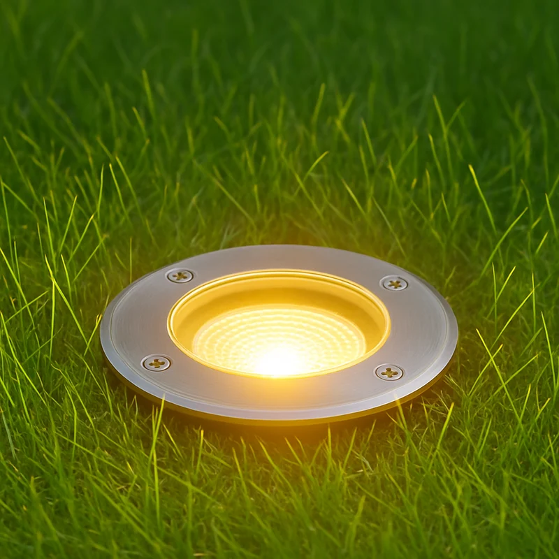 8-teiliges Smart-LED-Bodenstrahler-Set, GU10, rund, Rhodes Edelstahl, IP66, inkl. Philips-Lichtquelle, HUE-kompatibel