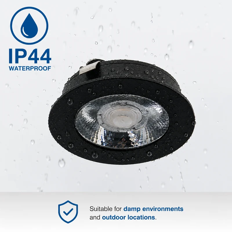 6x Baston LED Einbaustrahler Küche Ø55mm | dimmbare Küchenbeleuchtung | Unterbauleuchte Küche & Schrankbeleuchtung | 2700K | inkl. Fernbedienung | 3W | Schwarz