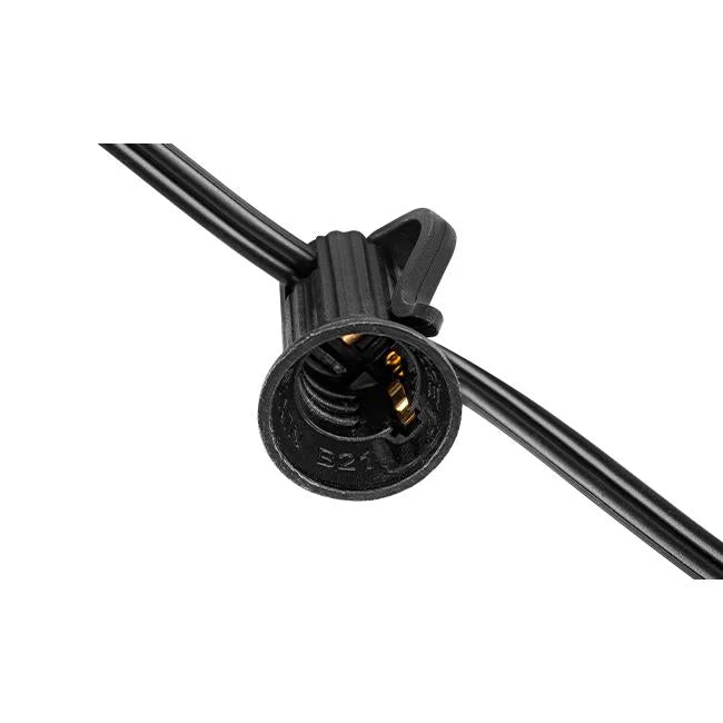 20M Lichterkette mit Fernbedienung | Inkl. 36x LED Lampen | DIMMBAR | 1W | 2700K | 24V | Plug & Play | Koppelbar