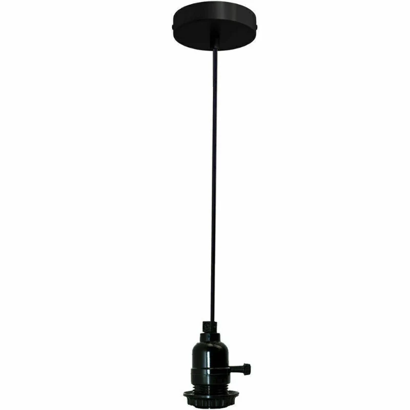Pendelleuchte 1-5 flammig Schwarz mit Schalter | LEDSONE ~4014
