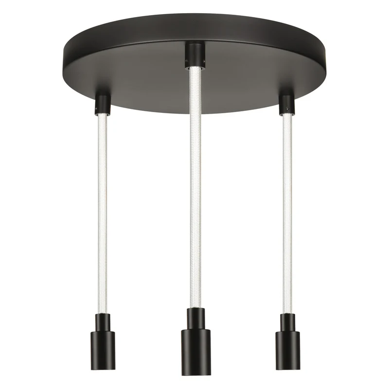 OSRAM DECOR Glow Pendelleuchte Plate, beleuchtetes Kabel, 3xE27 LED Select