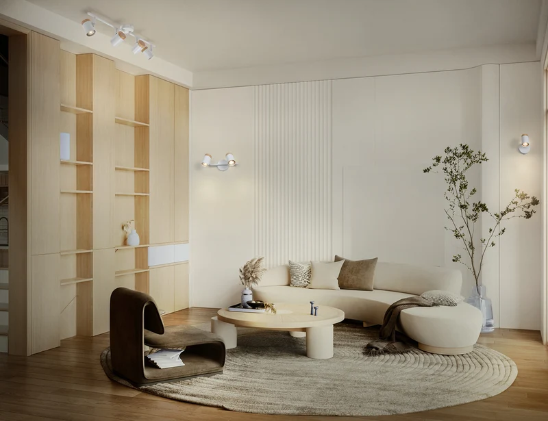 OSRAM LED Spot Stamp Wandleuchte 1xGU10 Weiß und Holz