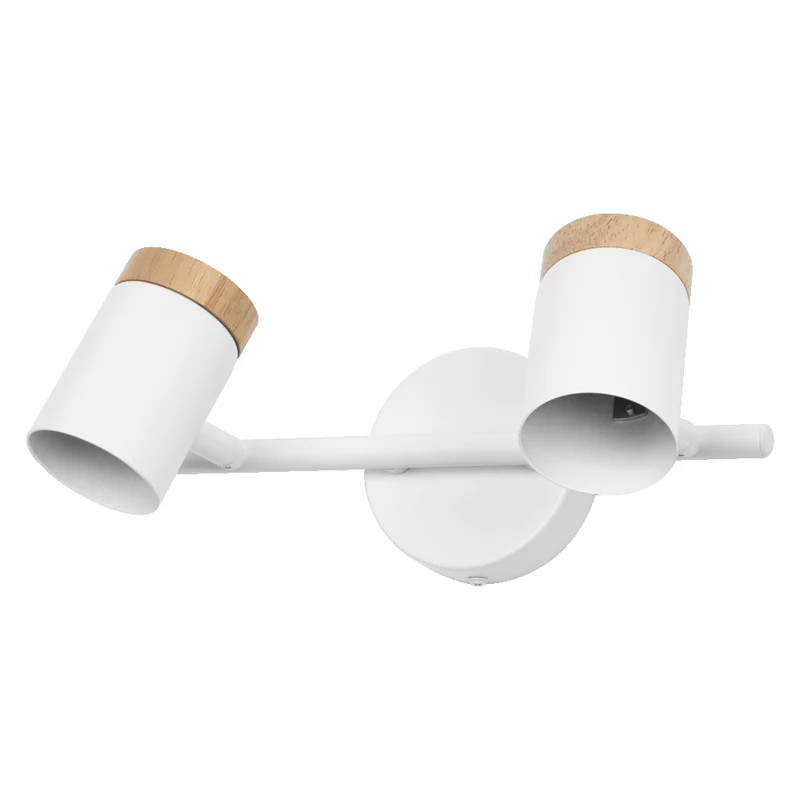 OSRAM LED Spot Stamp Deckenleuchte 2xGU10 Weiß und Holz