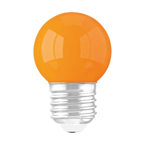 LED Lampe | Orange | E27 | G45 | 1W