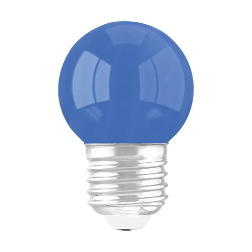 LED-Lampe | Blau | E27 | G45 | 1W