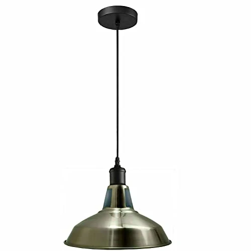 Farbige Vintage Pendelleuchte | Industriedesign E27 ~3953