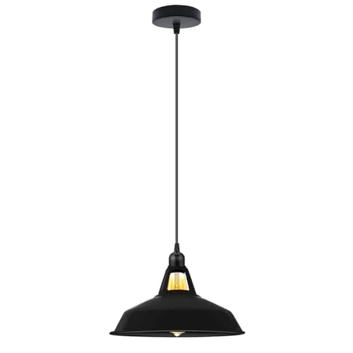 Farbige Vintage Pendelleuchte | Industriedesign E27 ~3953
