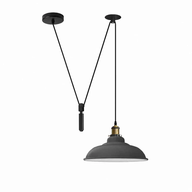 Zugpendelleuchte Höhenverstellbar – Vintage Hängelampe Esstisch | Ø32cm | E27 ~4127