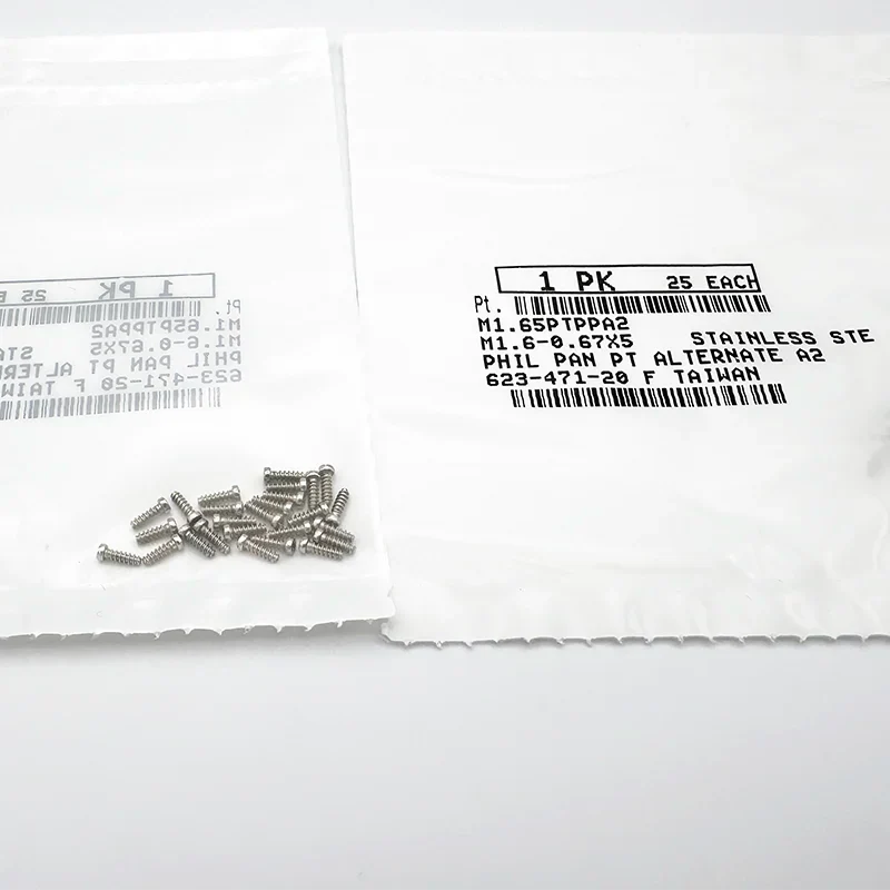 S-Mount-Objektivhalterungsschrauben, Kreuzschlitz, M1,6 x 5 (25)