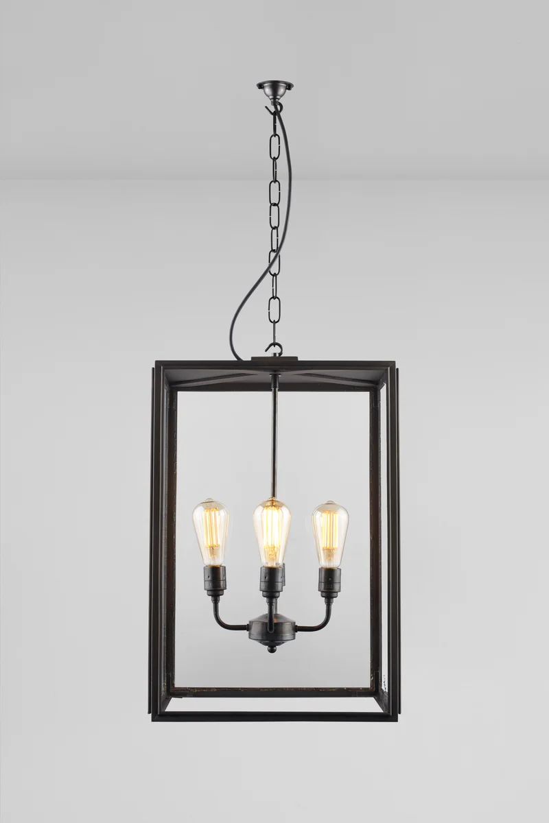 Extra Large Square Pendant, Closed Top